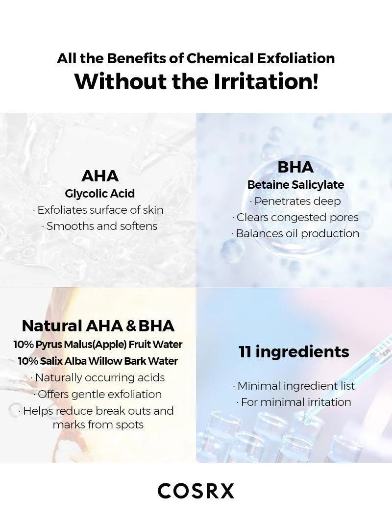 COSRX AHA BHA Clarifying Treatment Toner 5.07 fl oz 150 ml